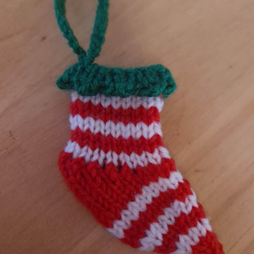 Elf Stocking Knitting Pattern