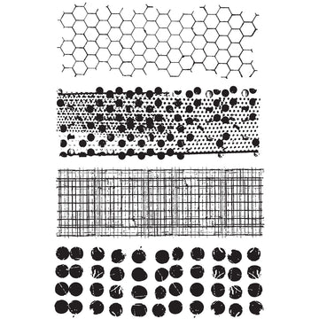 Stampers Anonymous Tim Holtz Cling Stamps 7"X8.5" - Mixed Media