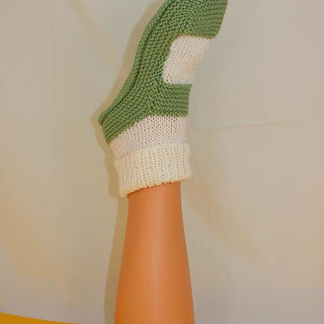 Adult Rib Cuff Sock Slippers