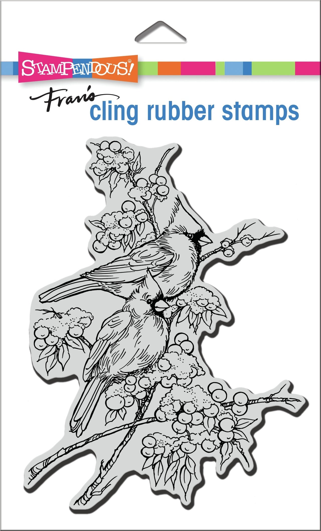 Stampendous Cling Stamp - Cardinal Pair