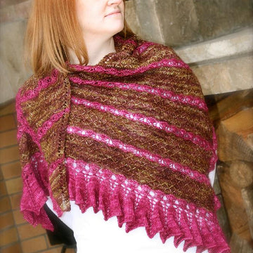 Sophie's Rose Shawlette