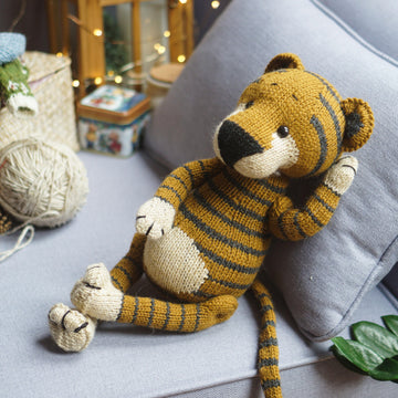 Knitting Pattern - Large Tiger toy