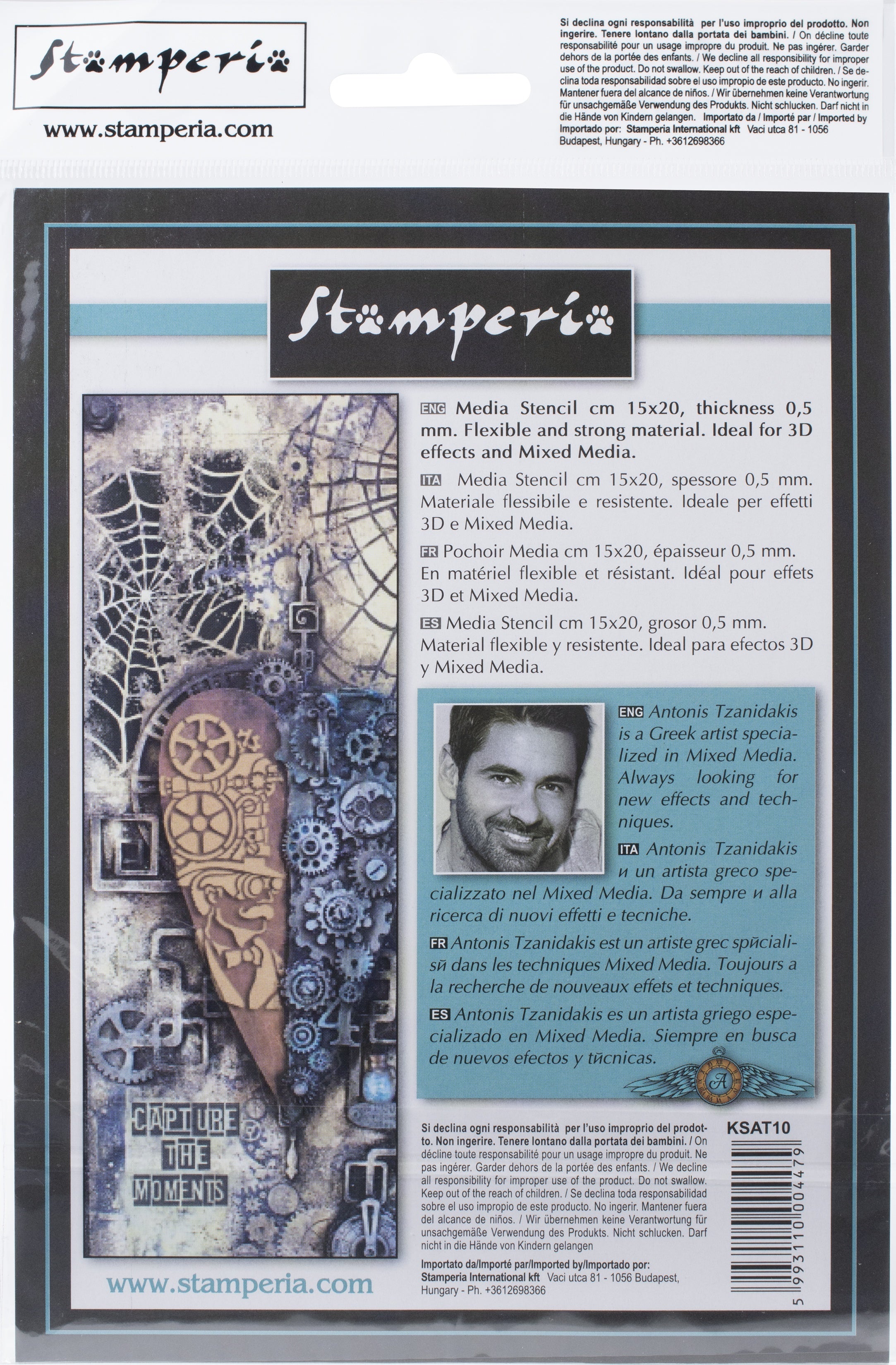 Stamperia Intl Stamperia Stencil 5.90"X7.87" - Rust 2