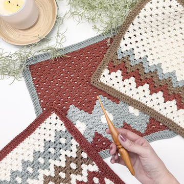 Gemstone Hues Crochet Blanket