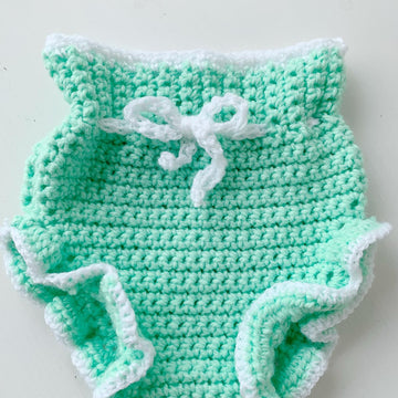 Cardigan and Diaper Cover Set