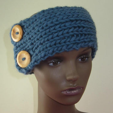 Super Chunky 1 x Ball 2 Button Headband