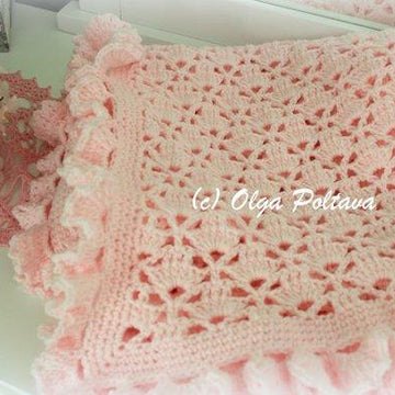 Lace Cupcakes Baby Blanket