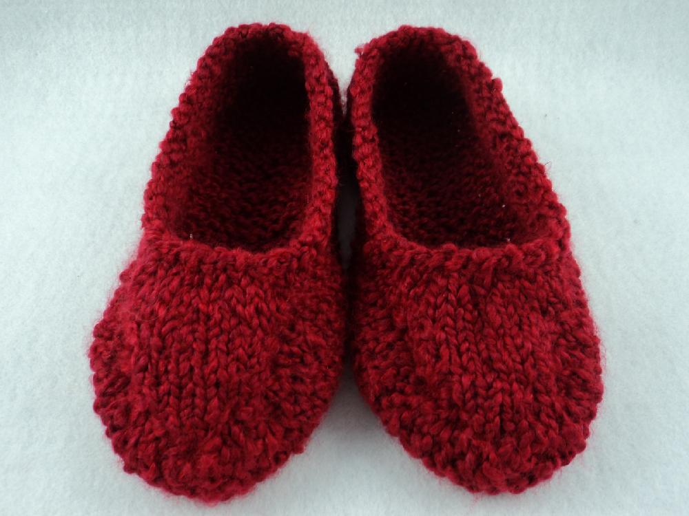 Ladies Bulky Knit Slipper