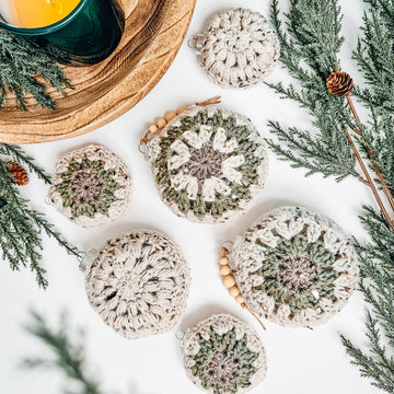 Hexagon Granny Ornaments