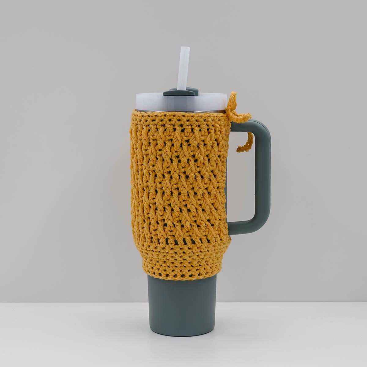 Textured Crochet Stanley Cup Cozy