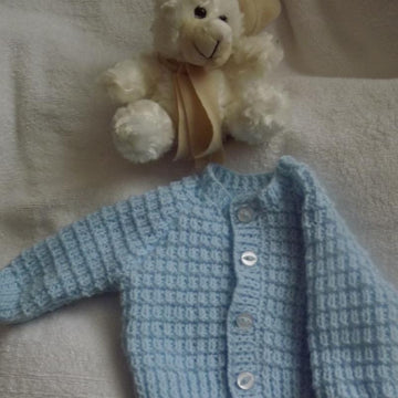 Ridge Pattern Baby Cardigan