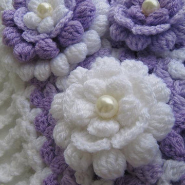 Crochet Flower 3D "Lilac Mosaic"