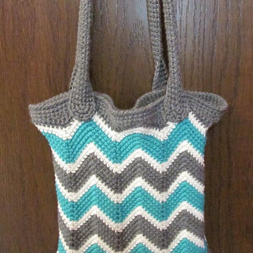 Chevron Book/Grocery Bag