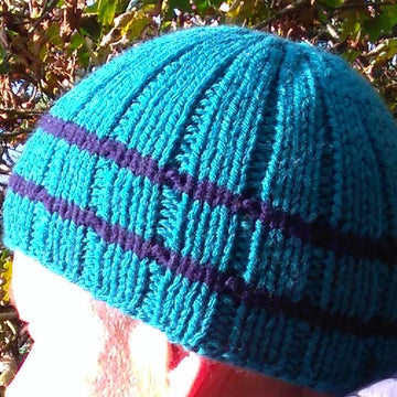 Men's hats cables and stripes
