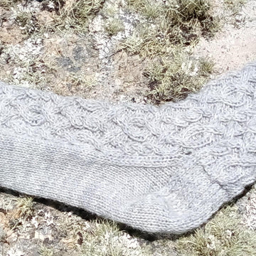 Knitting pattern for men's cabled socks
