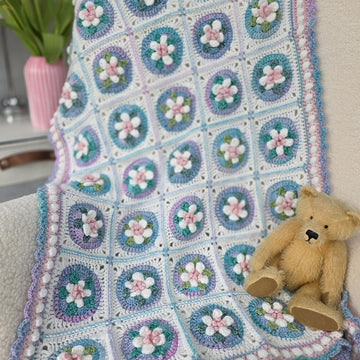 Soft Bundle of Blooms Baby Blanket