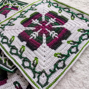 Celtic Clover Mosaic Square