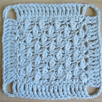 Tunisian Rose Petal Washcloth