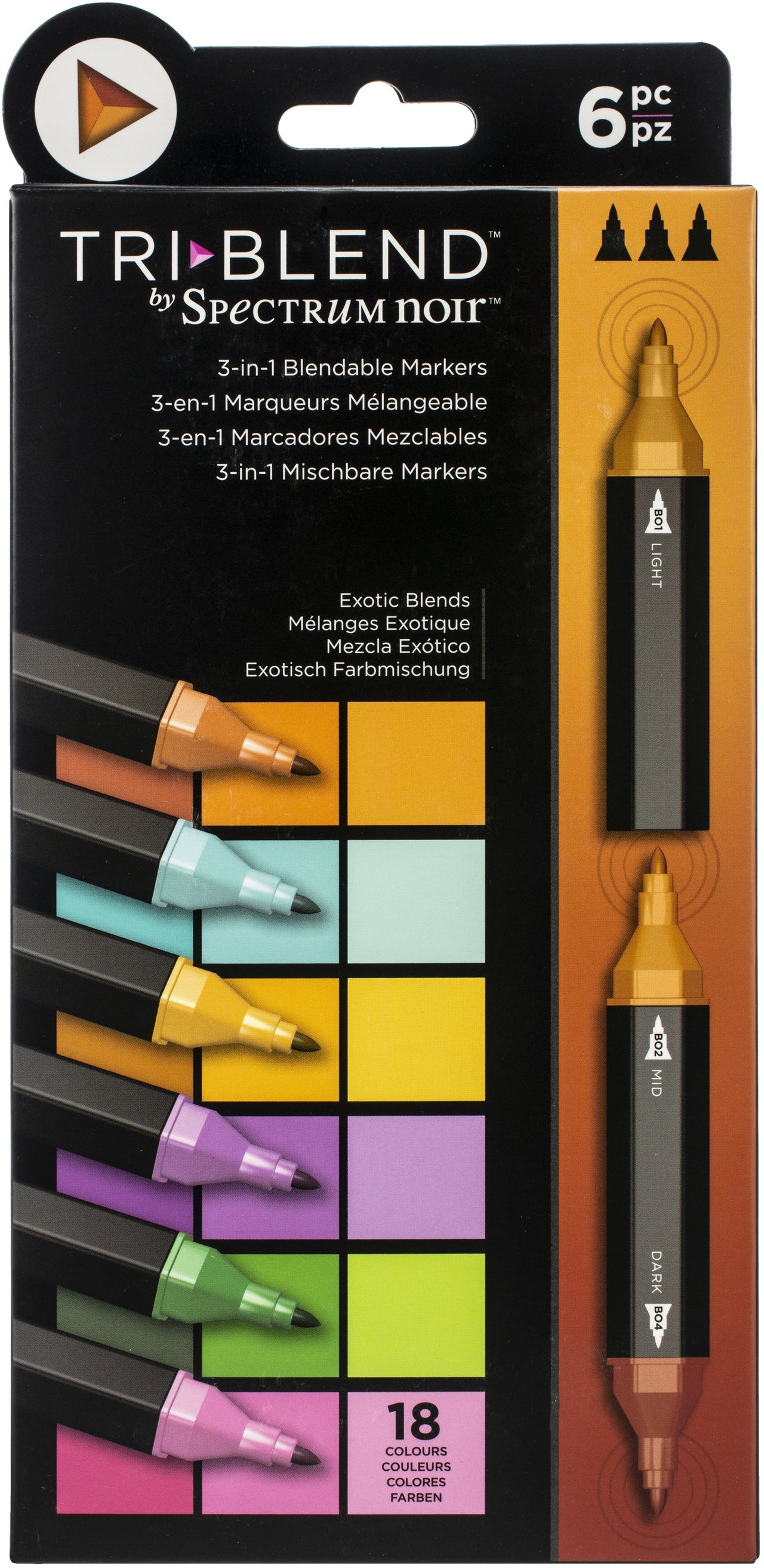 Spectrum Noir TriBlend - Exotic Blends 6 Pens