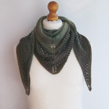 Beginners sock yarn shawl