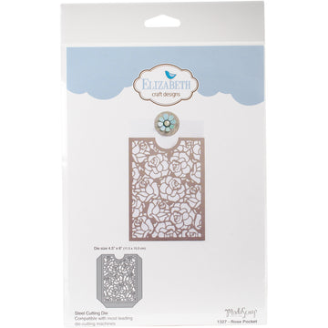 Elizabeth Craft Designs Elizabeth Craft Metal Die By ModaScrap Designs - Rose Pocket, 4.5"X6"