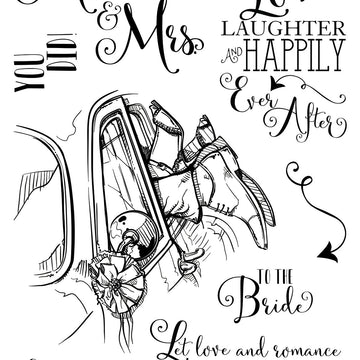 Colorado Craft Company Clear Stamps 4"X6" - Mr. & Mrs.-Lovely Legs