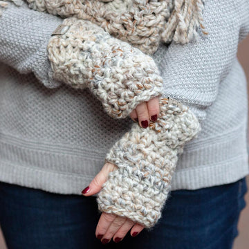 30 Minute Fingerless Mittens