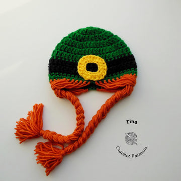 Leprechaun Baby Hat, Dress and Shoes Outfit