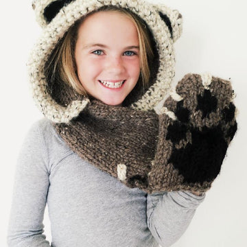 Bennett the Bear Hooded Scarf