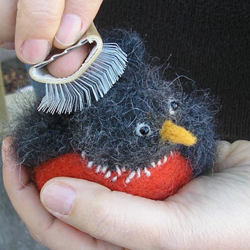 Felted Woolly Birds