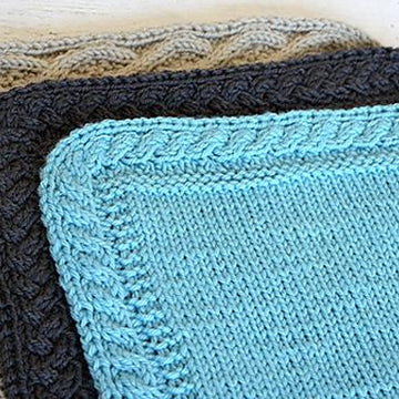 Add a Seamless Cable Border to a Blanket