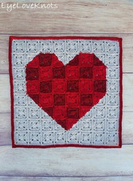 Heart Pixel Art Square
