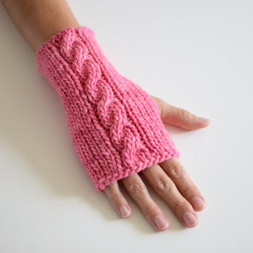 Avalon Cabled Wrist Warmers