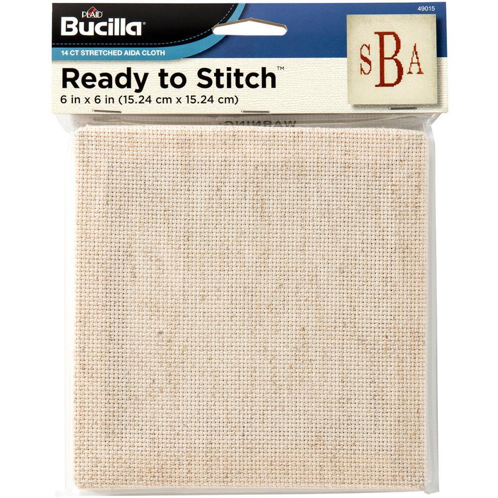 Bucilla Aida Pre-Stretched On Wood Frame 14 Count - Natural