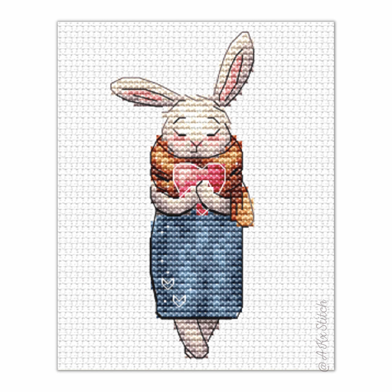Bunny Adelaide Cross Stitch PDF Pattern