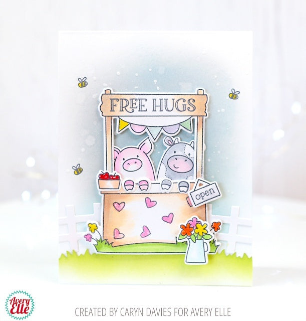 Avery Elle Clear Stamp Set 4"X6" - Market Stand