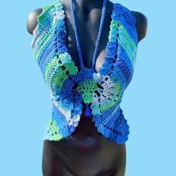 Butterfly Crochet Top