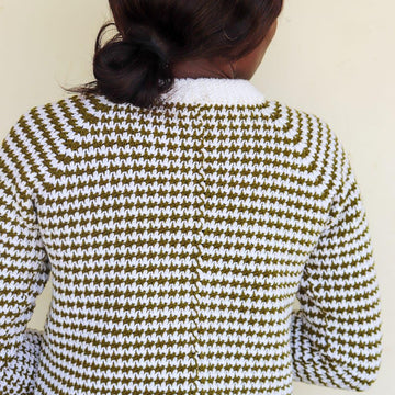 Crochet Houndstooth Sweater