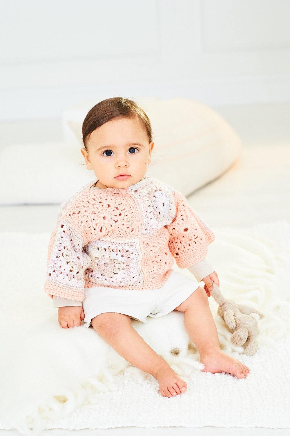 Crochet Cardigan & Top in Stylecraft Soft Baby Easy Stripes and Bambino DK 10159