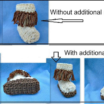 907 - Fringed Baby Boots