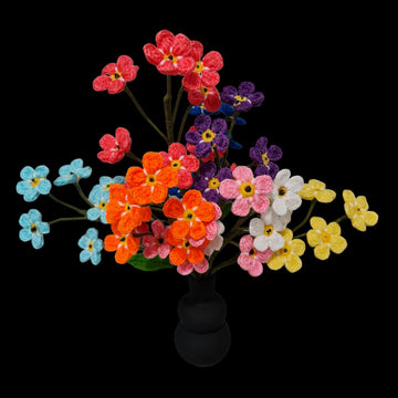 Crochet Forget me not flowers
