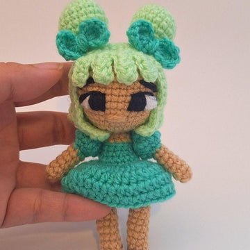 Green Rainbow Crochet Doll 3 Levels in 1