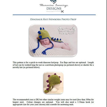 Dinosaur Hat or Photo Prop