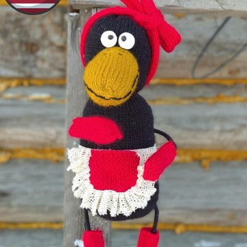Crow knitting pattern
