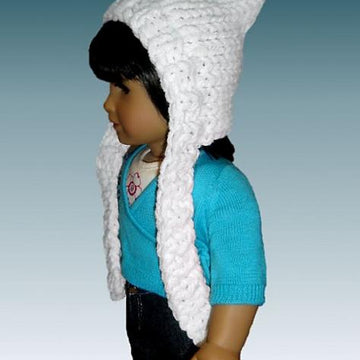Girls and dolls hat scarf combo. Pixie style. Fits American girl and girls 4-10. 406