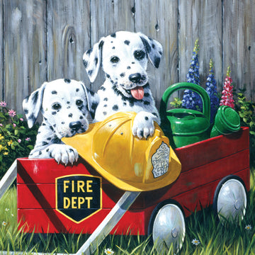 Royal Brush Junior Small Paint By Number Kit 8.75"X11.75" - Fire Wagon