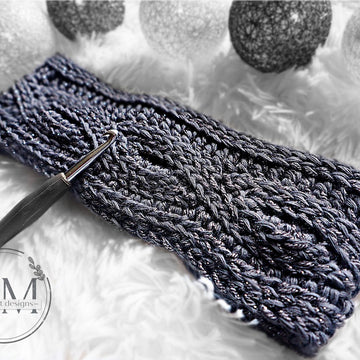 Cables knit-look headband