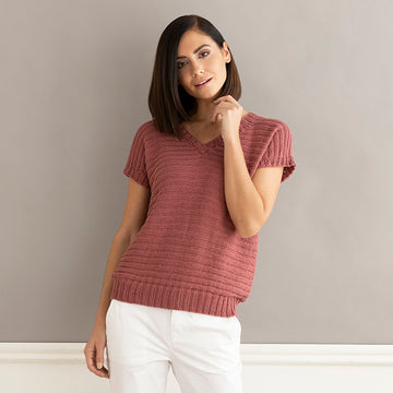 1293 Latana - Jumper Knitting Pattern for Women in Valley Yarns Toby