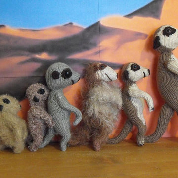 Meerkat Family madmonkeyknits 5th Anniversary Gift
