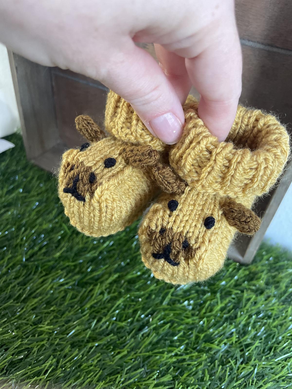 Capybara Baby Booties